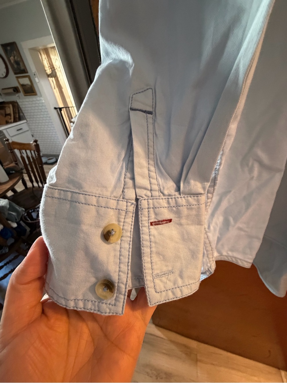 We The Free Pale Blue Collared Shirt - Picture 2 of 3
